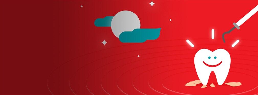 tann som blir renset