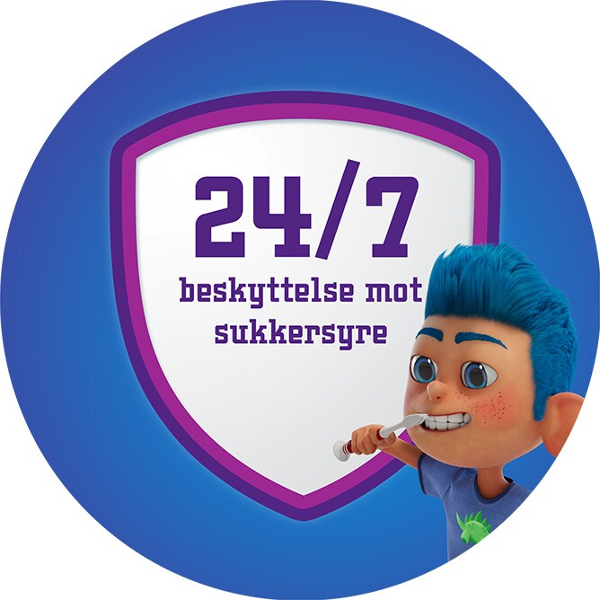 24/7 beskyttelse mot sukkersyre
