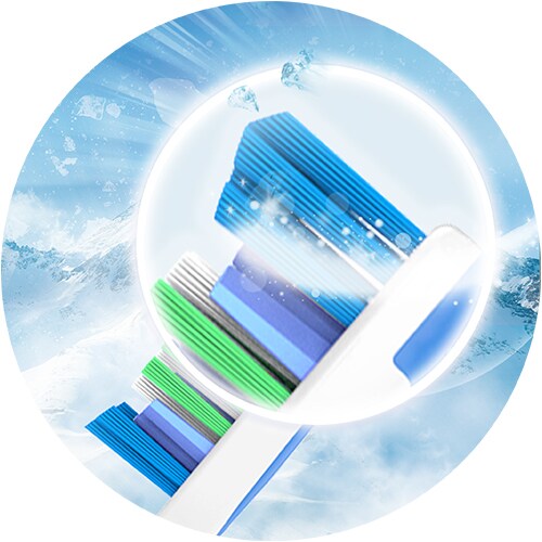 Spesialdesignet for å komme dypt til mellom tennene