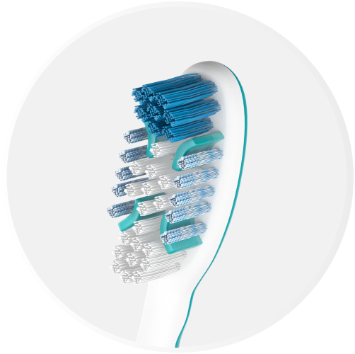 Konisk bust designet for å komme til på vanskelige steder i munnen